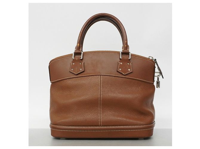 Borsa Louis Vuitton Suhali Lockit PM Marrone - vista 10