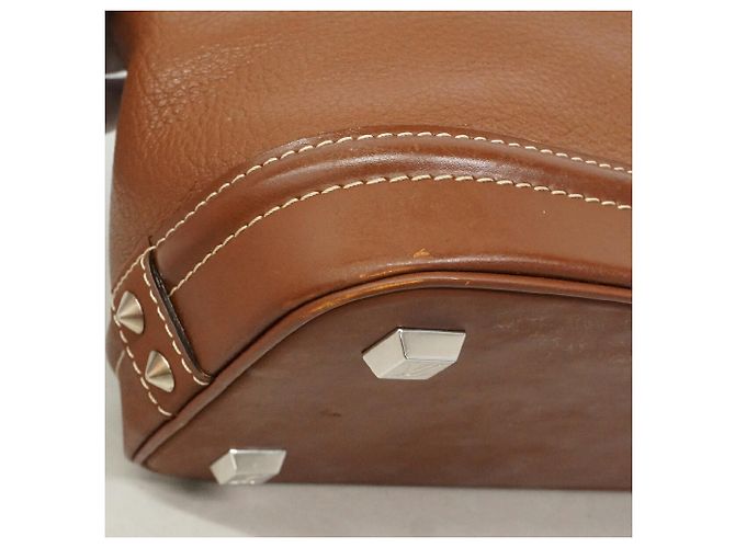 Borsa Louis Vuitton Suhali Lockit PM Marrone - vista 7