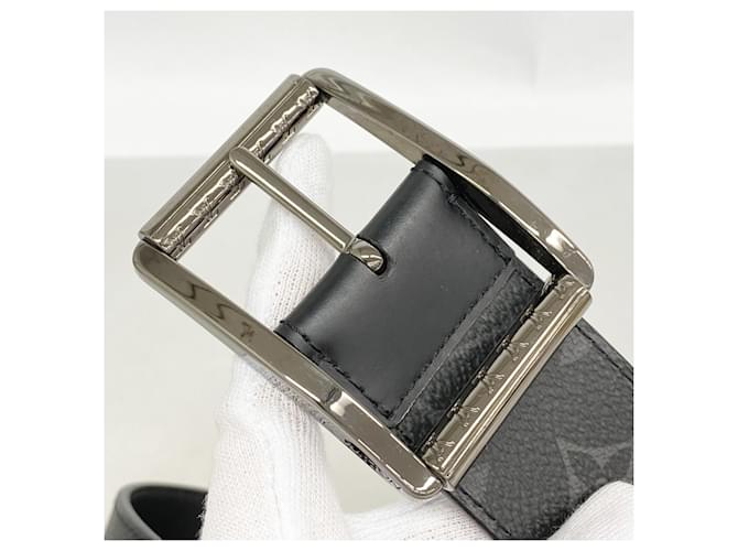 Cintura Louis Vuitton Monogram Eclipse Nero - vista 7