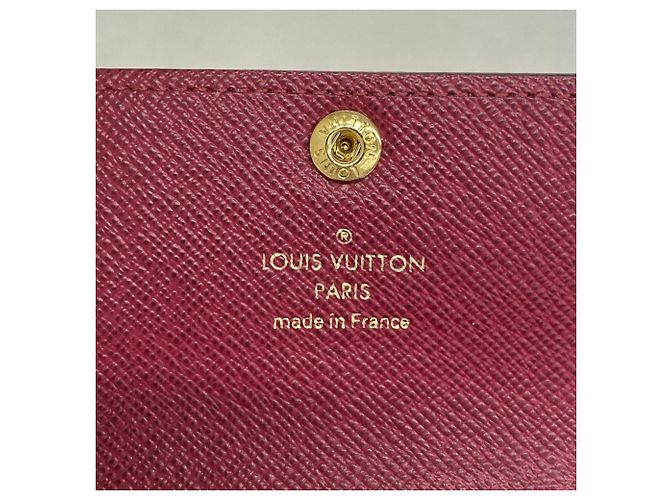 Portachiavi Louis Vuitton Marrone e Fuchsia Fuschia - vista 4