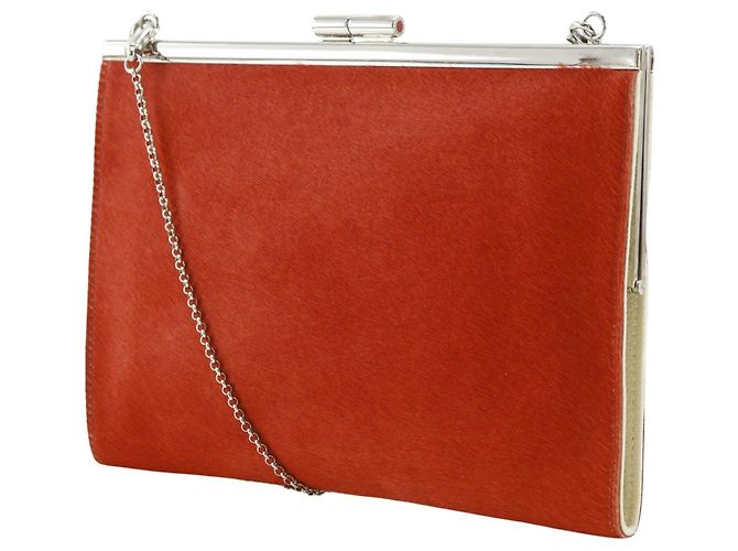 Bulgari Bvlgari Chain Leather Rosso - vista 3