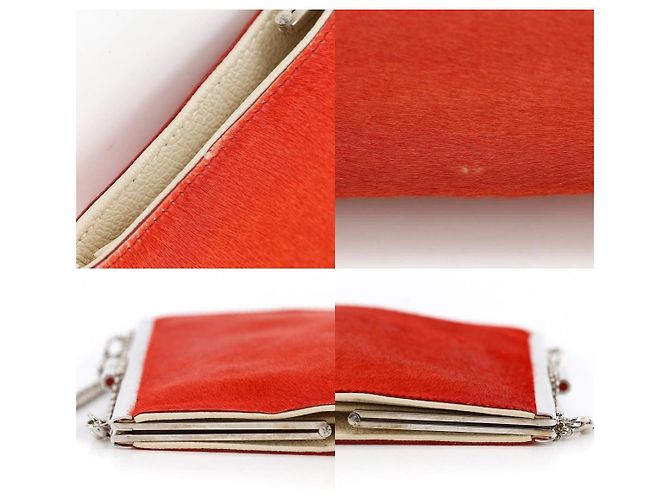 Bulgari Bvlgari Chain Leather Rosso - vista 7