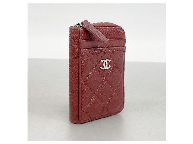 Monedero Chanel Matelassé Caviar Leather Burdeos - vista 2