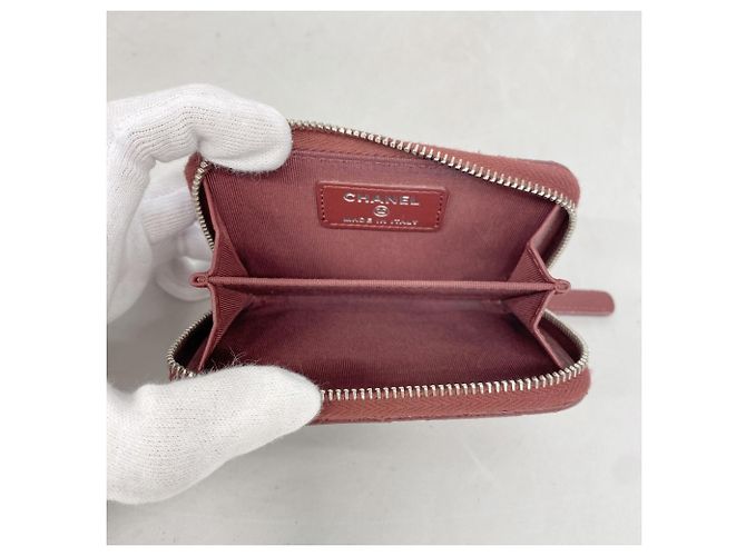 Monedero Chanel Matelassé Caviar Leather Burdeos - vista 3