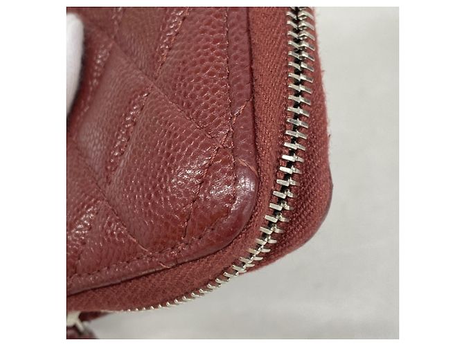 Monedero Chanel Matelassé Caviar Leather Burdeos - vista 6