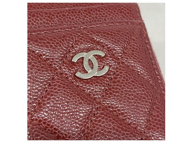 Monedero Chanel Matelassé Caviar Leather Burdeos - vista 7
