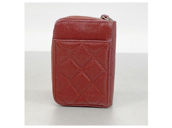 Monedero Chanel Matelassé Caviar Leather Burdeos - vista 8