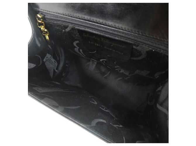 Borsa Salvatore Ferragamo One-Handle Vara Ribbon Nero - vista 6