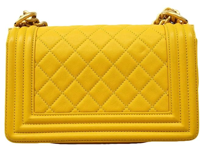Chanel Boy Chain Schultertasche Gelb - Ansicht 12