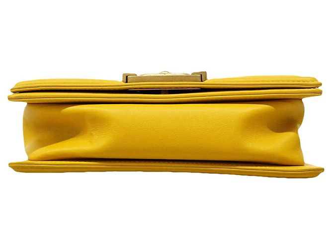 Chanel Boy Chain Schultertasche Gelb - Ansicht 3
