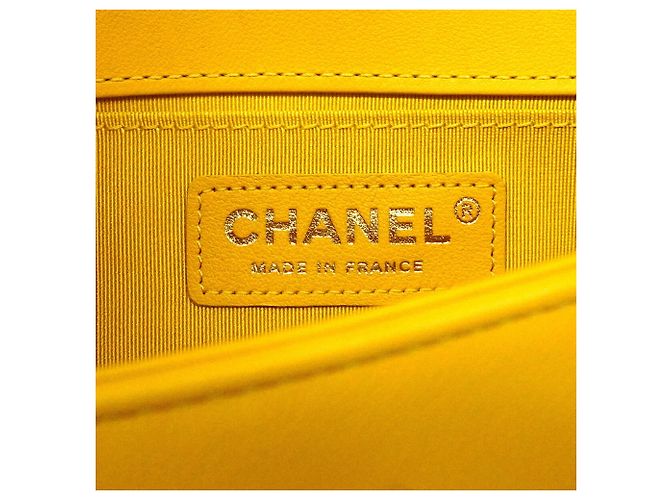 Chanel Boy Chain Schultertasche Gelb - Ansicht 5