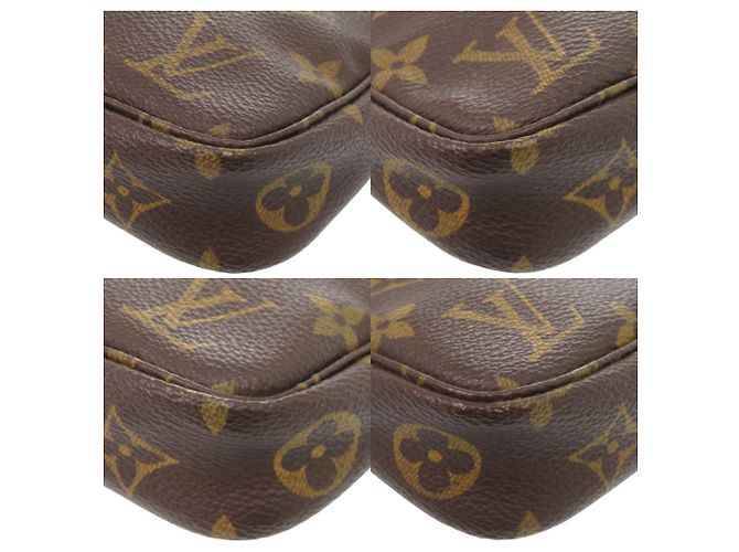 Borsa Louis Vuitton Pochette Accessoires Monogram Marrone Monogramma - vista 4