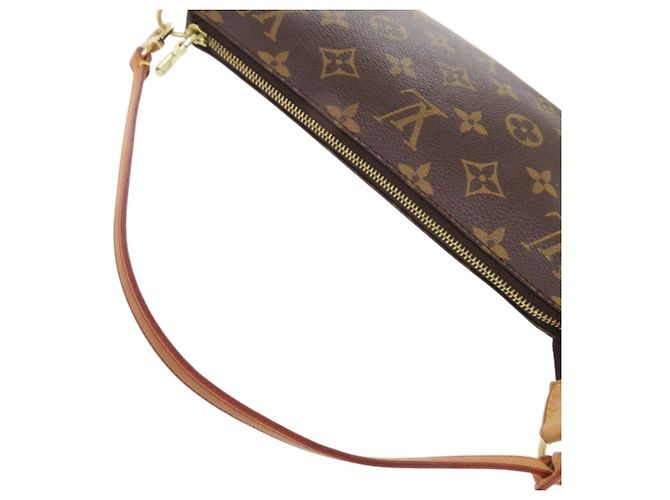 Borsa Louis Vuitton Pochette Accessoires Monogram Marrone Monogramma - vista 6