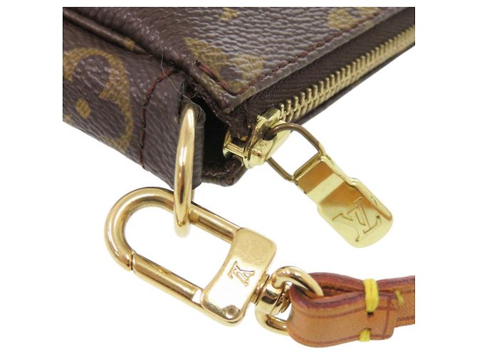 Borsa Louis Vuitton Pochette Accessoires Monogram Marrone Monogramma - vista 7