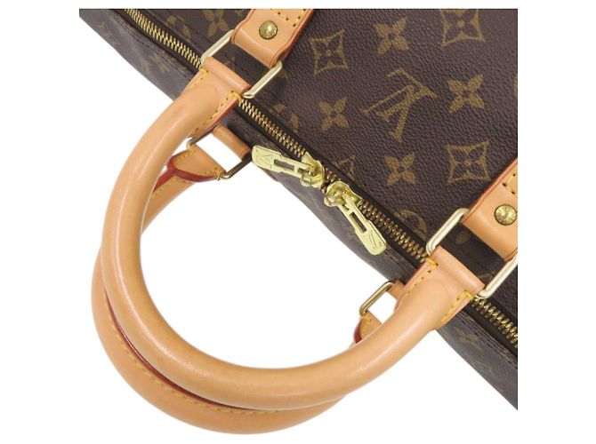 Borsa Boston Louis Vuitton Keepall 55 Monogram Marrone Monogramma - vista 6