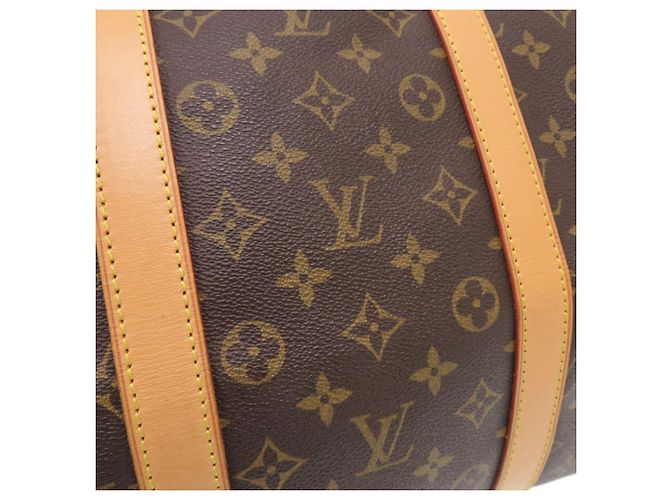 Borsa Boston Louis Vuitton Keepall 55 Monogram Marrone Monogramma - vista 8