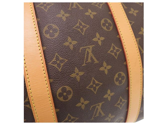 Borsa Boston Louis Vuitton Keepall 55 Monogram Marrone Monogramma - vista 9