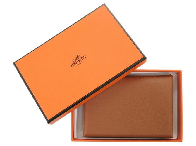 Hermès Hermes Calvi Duo Evercolor Kartenetui Braun - Ansicht 2