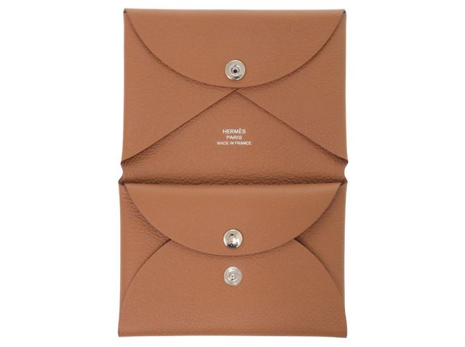 Hermès Hermes Calvi Duo Evercolor Kartenetui Braun - Ansicht 5