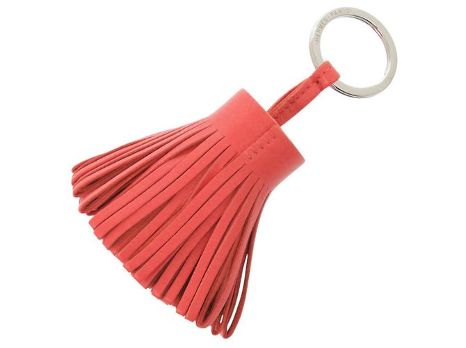 Hermès Portachiavi Hermes Carmen Fringe Rosso - vista 2