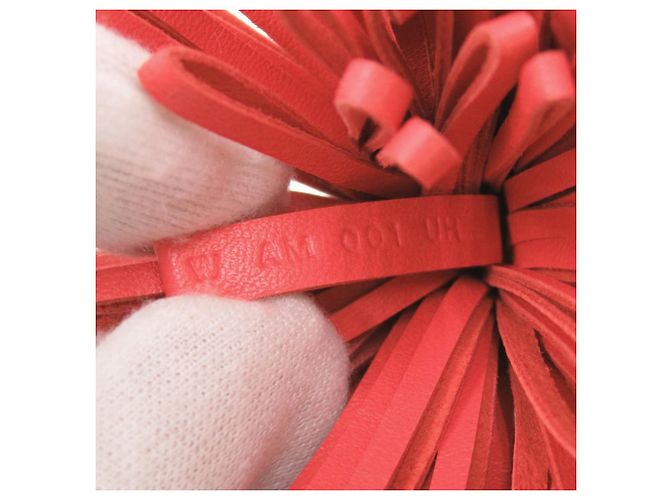 Hermès Portachiavi Hermes Carmen Fringe Rosso - vista 5