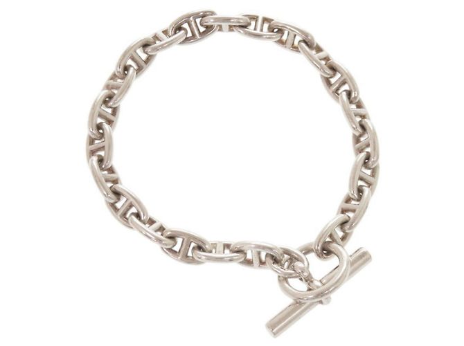 Hermès Hermes Chaine d'Ancre TPM 22-link Silver Charm Bracelet Plata - vista 2