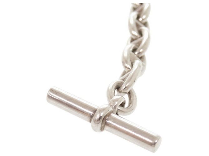 Hermès Hermes Chaine d'Ancre TPM 22-link Silver Charm Bracelet Plata - vista 7