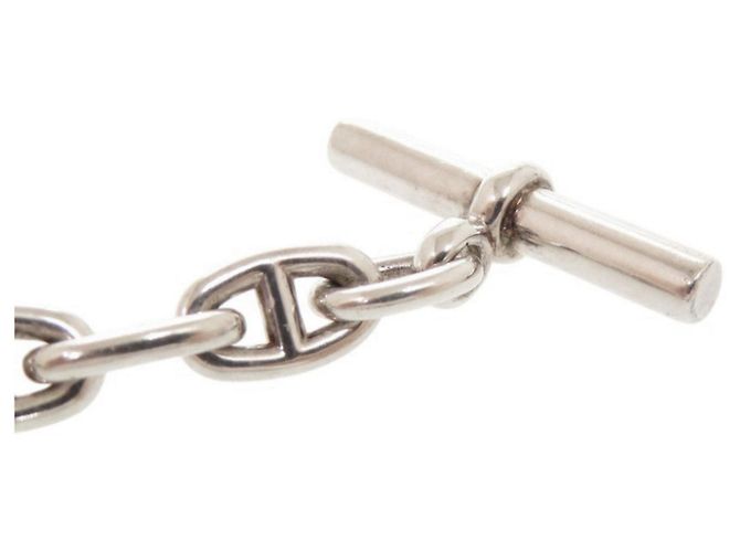 Hermès Hermes Chaine d'Ancre TPM 22-link Silver Charm Bracelet Plata - vista 9