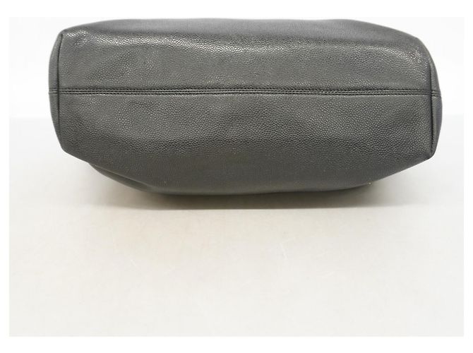 Borsa Tote Chanel in pelle di vitello martellata nera Nero - vista 3