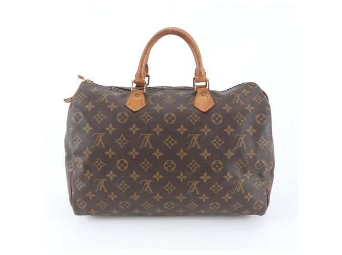 Louis Vuitton Monogram Speedy 35 Tote Bag Braun - Ansicht 3