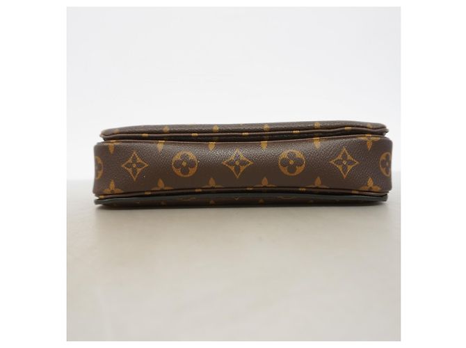 Borsa Louis Vuitton Monogram Pochette Metis MM Marrone - vista 3