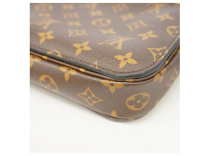 Borsa Louis Vuitton Monogram Pochette Metis MM Marrone - vista 6