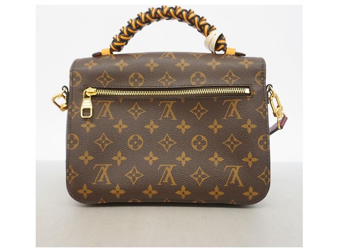 Borsa Louis Vuitton Monogram Pochette Metis MM Marrone - vista 9