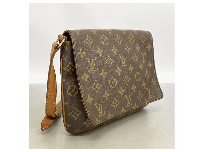 Borsa a tracolla Louis Vuitton Monogram Musette Tango Marrone - vista 2