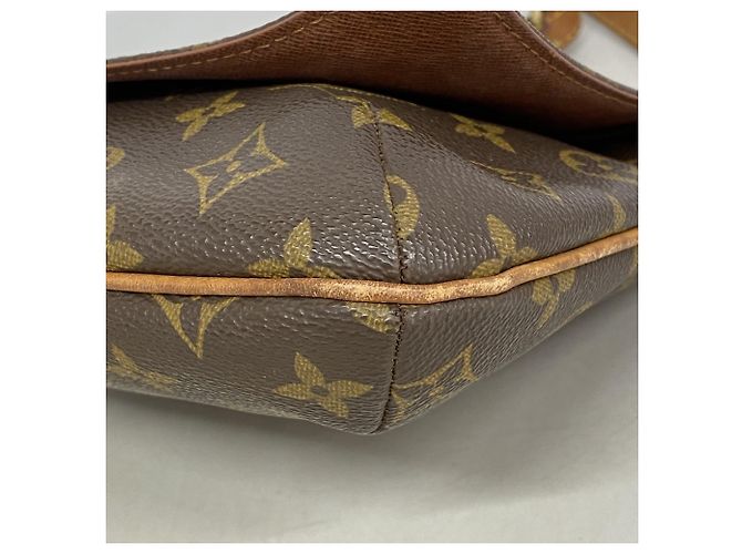 Borsa a tracolla Louis Vuitton Monogram Musette Tango Marrone - vista 6