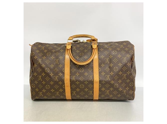 Louis Vuitton Boston Monogram Keepall 50 Marrone - vista 12
