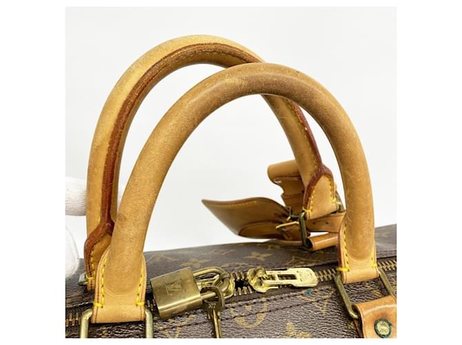 Louis Vuitton Boston Monogram Keepall 50 Marrone - vista 8