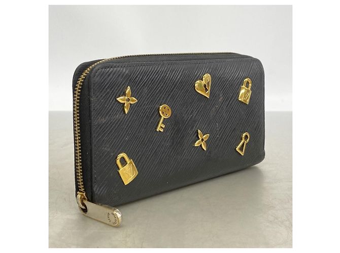 Louis Vuitton Epi Zippy Wallet Love Lock Long M3991 Noir Nero - vista 2