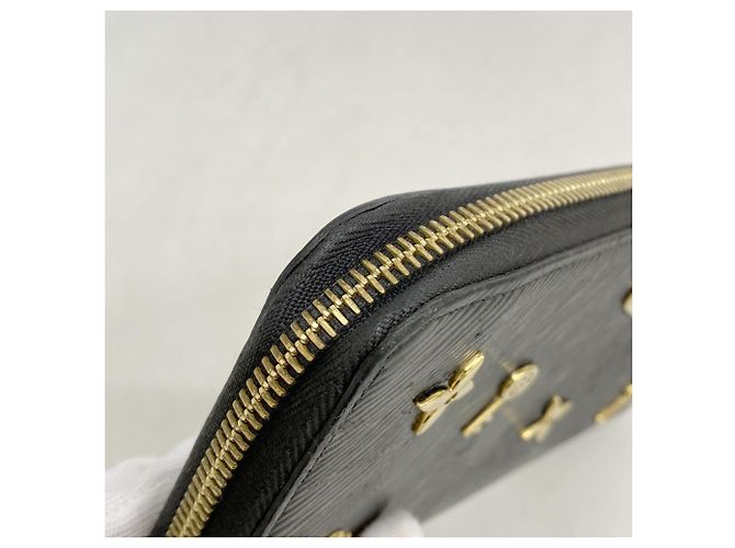 Louis Vuitton Epi Zippy Wallet Love Lock Long M3991 Noir Nero - vista 7