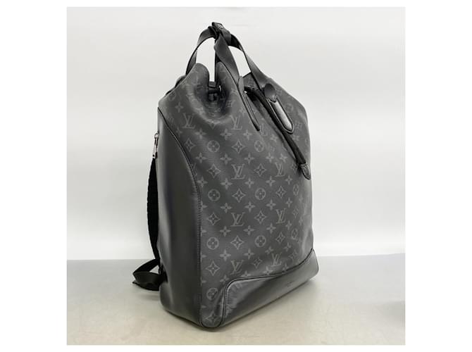 Zaino Louis Vuitton Monogram Eclipse Explorer Nero - vista 2