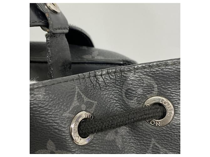 Zaino Louis Vuitton Monogram Eclipse Explorer Nero - vista 7