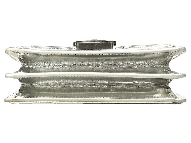 Borsa a Spalla Chanel Boy Chain Argento - vista 3