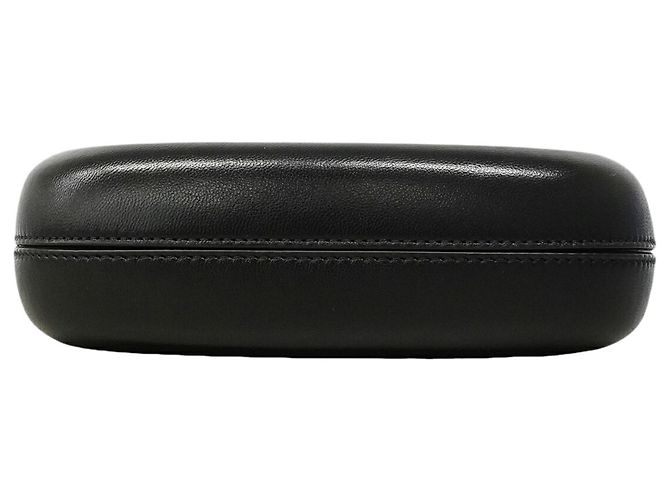 Bolsa de ombro Chanel em pele de cordeiro preta Preto - vista 3