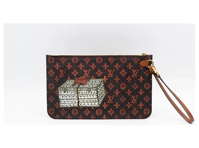 Neverfull Louis Vuitton Monogram Catogram Pochette Braun Monogramm - Ansicht 2