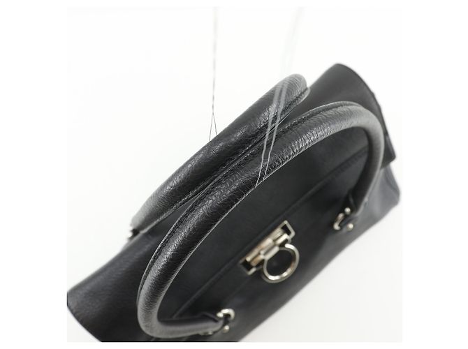 Borsa Salvatore Ferragamo Gancini in pelle Medium Nero - vista 6