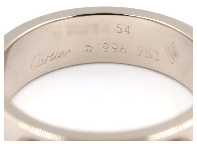 Cartier Love Ring aus 18K Weißgold Silber - Ansicht 3