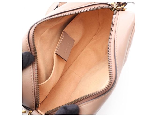 Mini borsa trapuntata Gucci GG Marmont Beige - vista 3