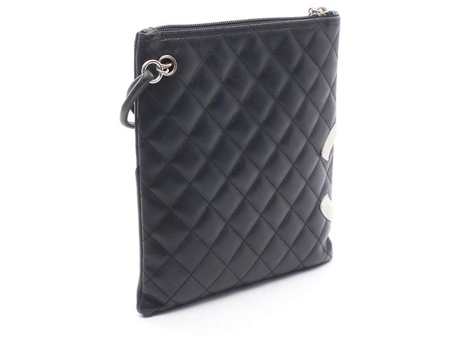 Borsa a Spalla Chanel Cambon Line Nero Bianco - vista 2