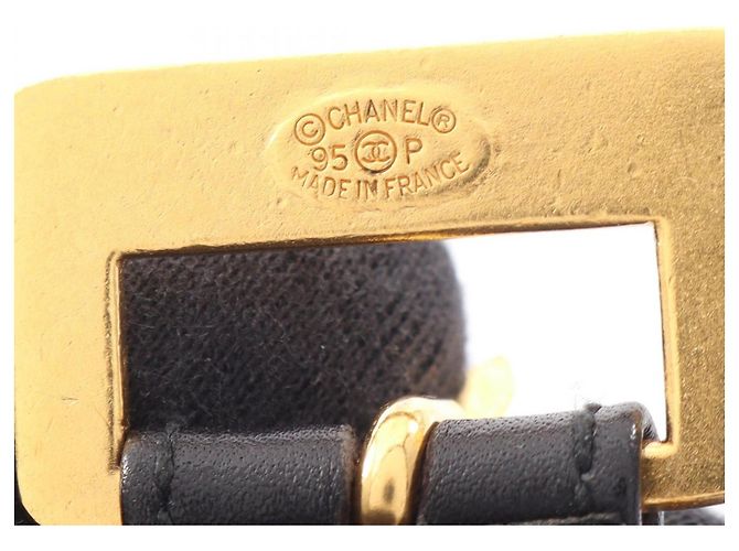 Timeless Chanel Gürtel mit Kette in Schwarz und Gold Golden - Ansicht 4