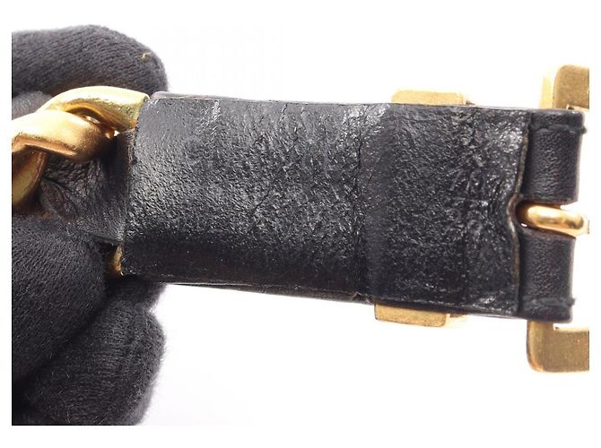Timeless Chanel Gürtel mit Kette in Schwarz und Gold Golden - Ansicht 8